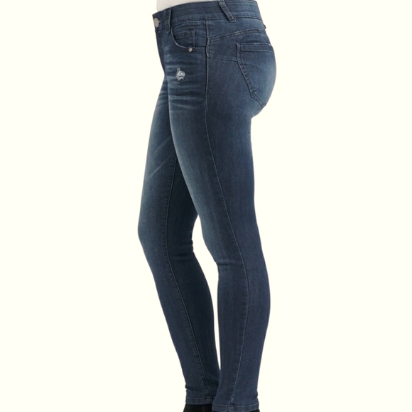 Democracy "Ab" solution Booty Lift Blue Vintage Denim Jeggings - Picture 5 of 6